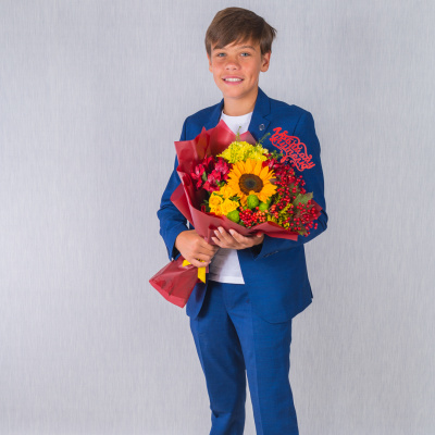 Осенний букет с подсолнухом. N 37965 Осенний букет с подсолнухом. N 37965