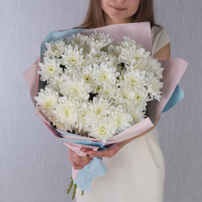 Букет белых хризантем 35836 Букет белых хризантем 35836