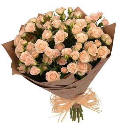 Букет из Кустовых роз 7318-Крем Букет из Кустовых роз 7318-Крем
