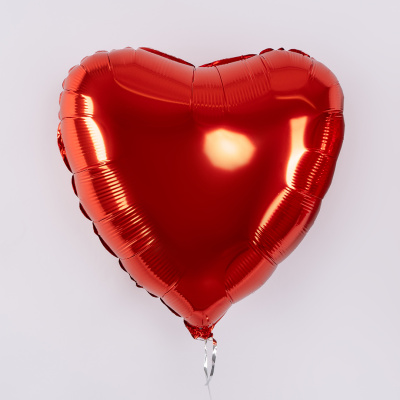 Шар сердце красное с гелием 18" (48 см) арт. 8144