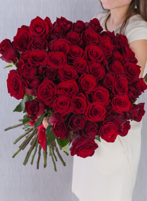 Букет из 51 Красной розы 60 см 7298 Букет из 51 Красной розы 60 см 7298