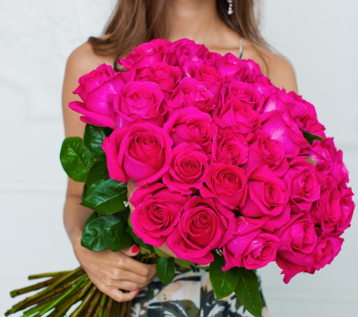 Роза розовая Эквадор 60 см N 2446 Роза розовая Эквадор 60 см N 2446
