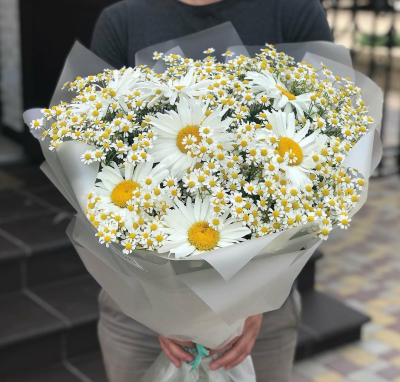 Букет "Мечты о безоблачном счастье" с ромашками N 36293 Букет "Мечты о безоблачном счастье" с ромашками N 36293