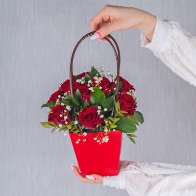 Сумочка с кенийскими розами N 38180-Кр