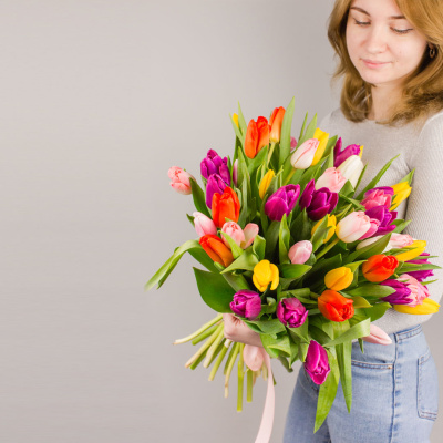 Тюльпаны 51 шт. МИКС 7336 Тюльпаны 51 шт. МИКС 7336