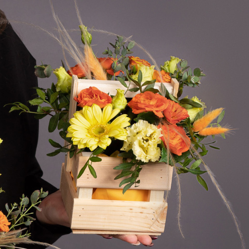 Цветы в ящике. Комплект для мамы и дочки "Весеннее послание" арт. 28489