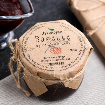 Подарочный набор "Бабушка" варенье, полотенце, сухоцветы N 67453